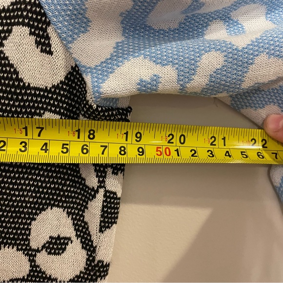 MING WANG Colorblock Studded Cheetah Print Knit Dress - Size S - Picture 12 of 13